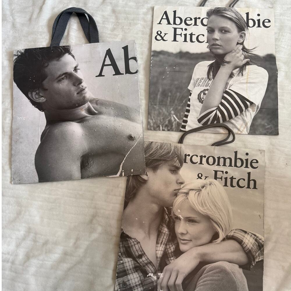 Vintage Abercrombie & Fitch Shopping Bag - 90s/Y2K Aesthetic large